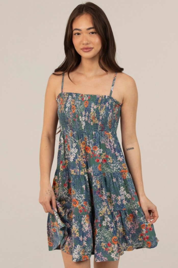 •CASSIE• floral smocked bodice sundress
