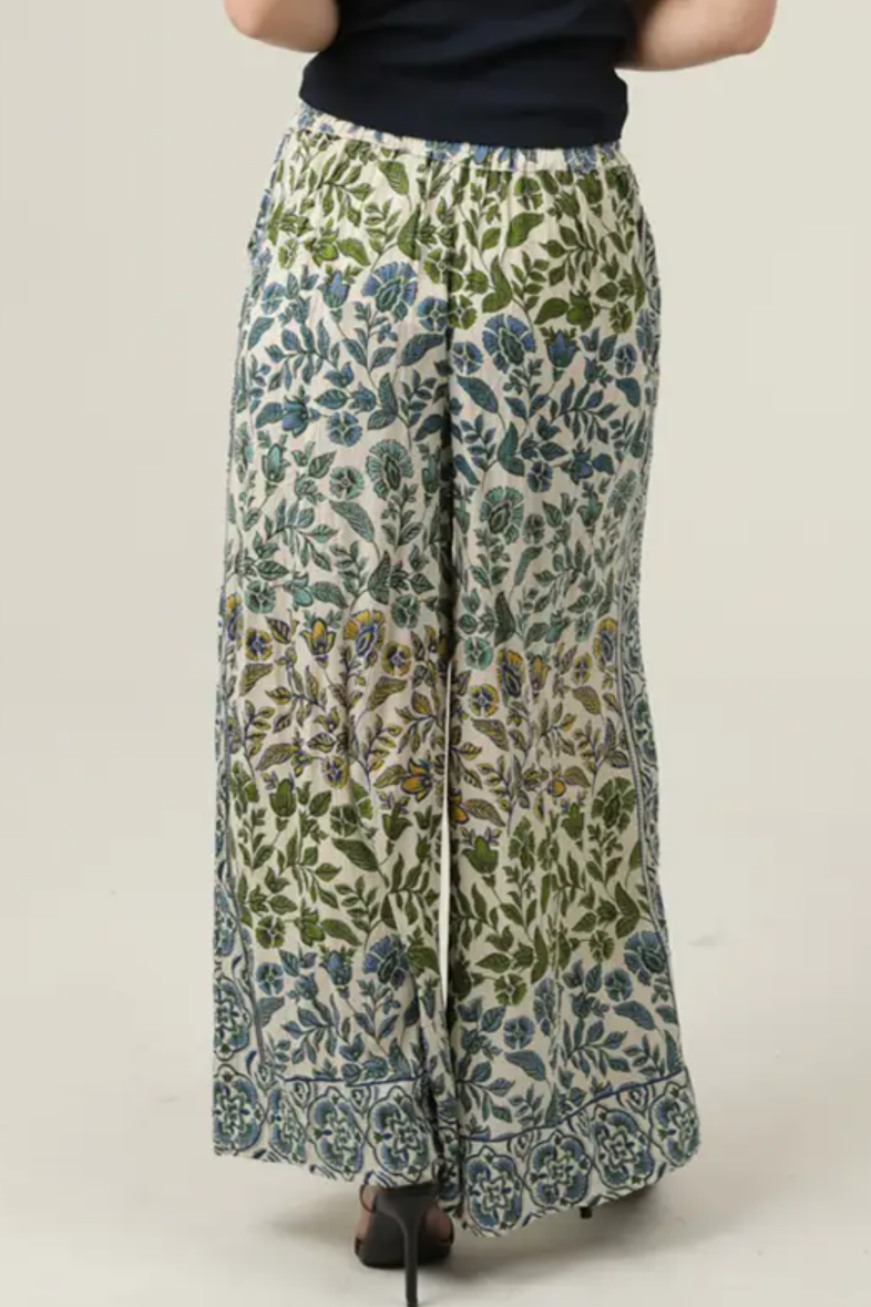 •ANALISE• floral drawstring waist pants