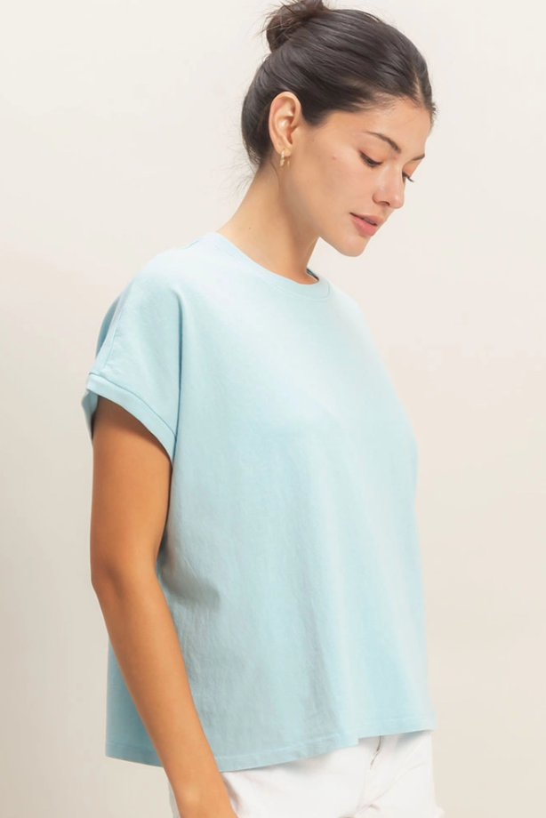•TONI• mineral washed cotton tee