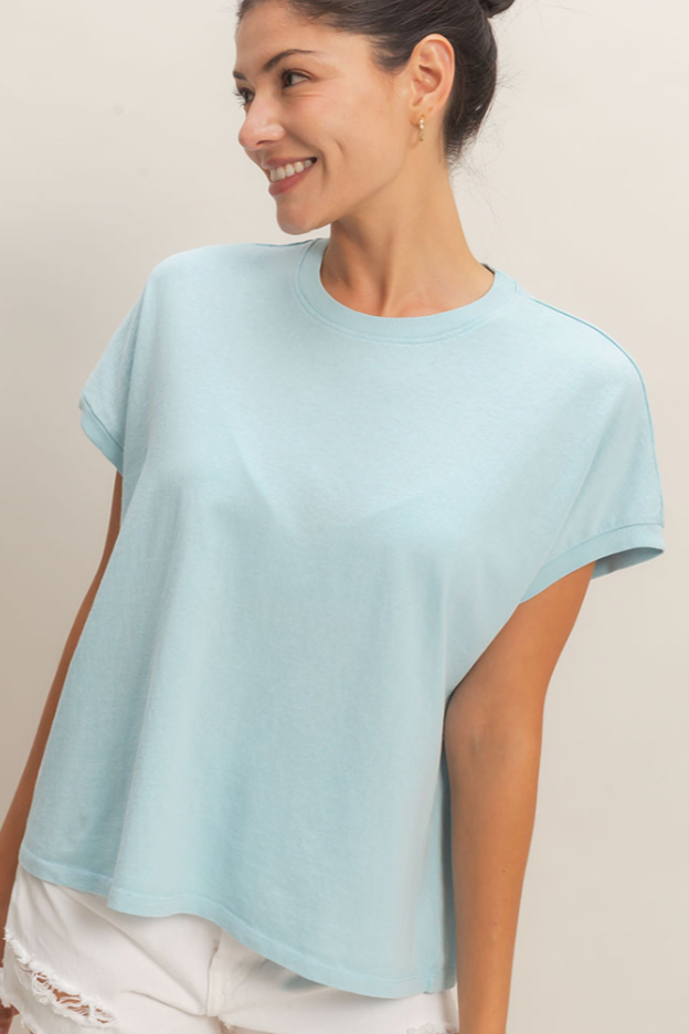 •TONI• mineral washed cotton tee