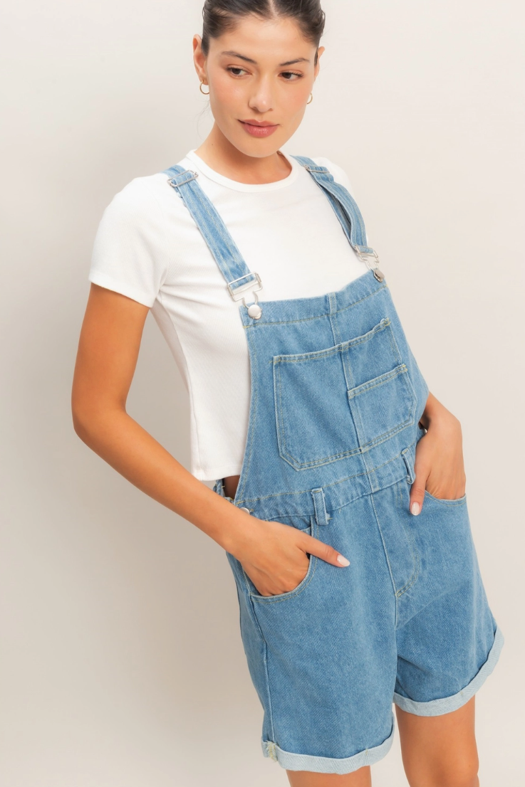 •ARLENE• denim shortalls