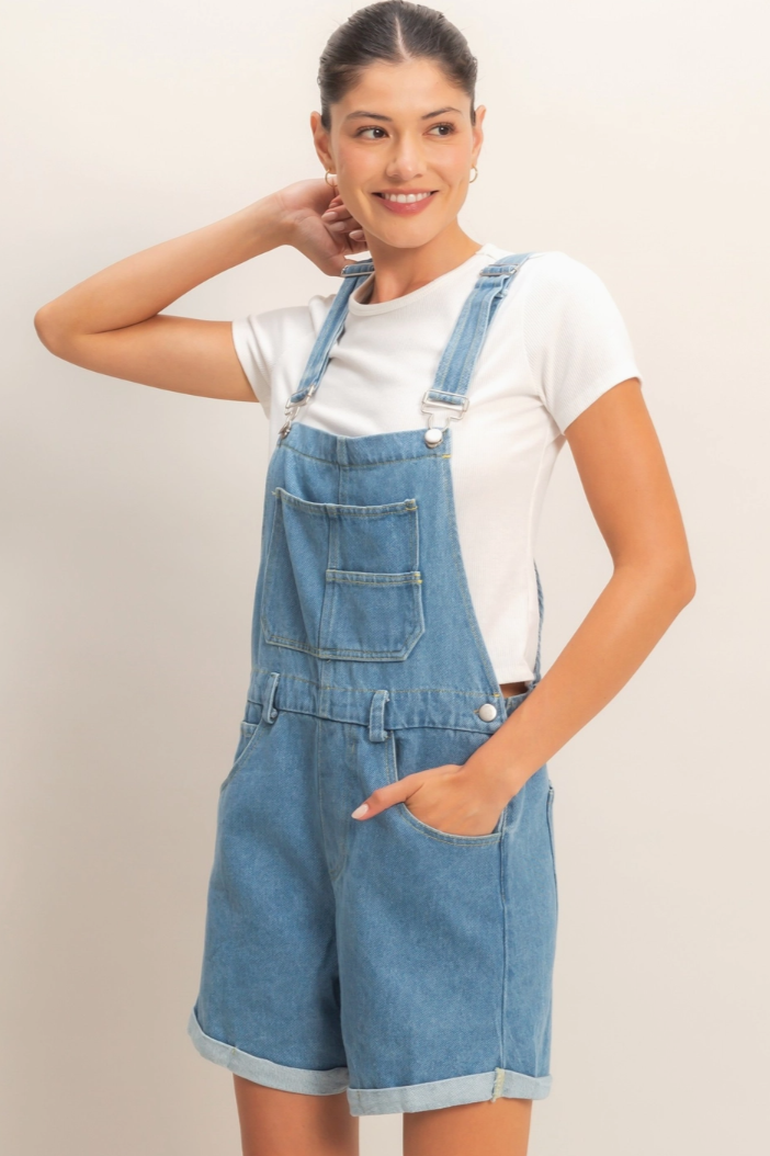 •ARLENE• denim shortalls