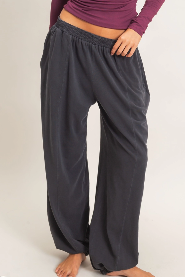 •REN• mineral washed cotton joggers