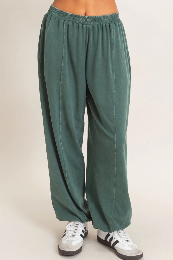 •REN• mineral washed cotton joggers
