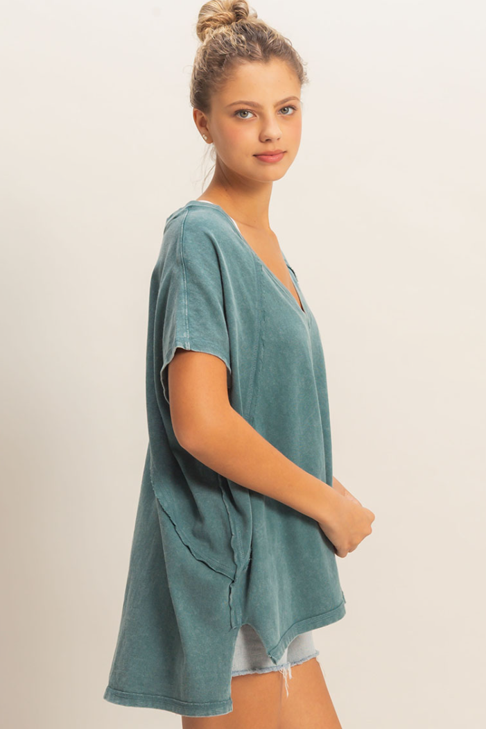 •CARLA• oversized mineral washed tee