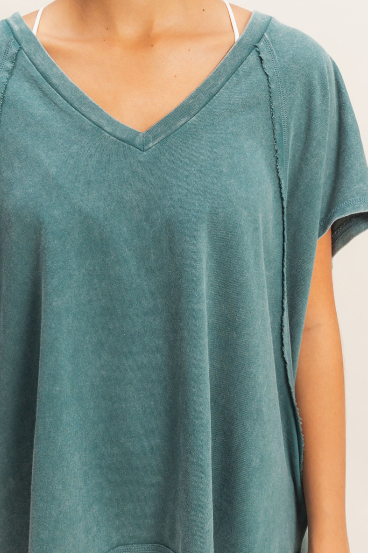 •CARLA• oversized mineral washed tee