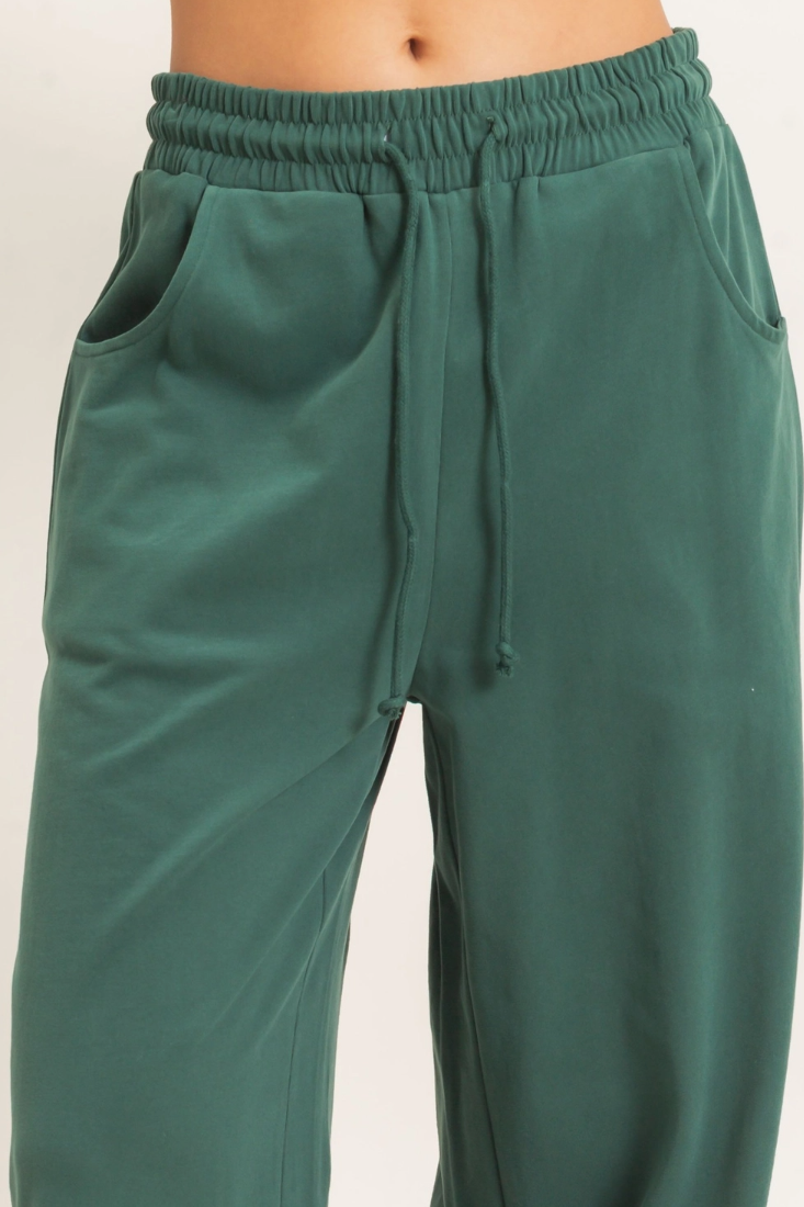 •TYLER• barrel leg drawstring waist pants