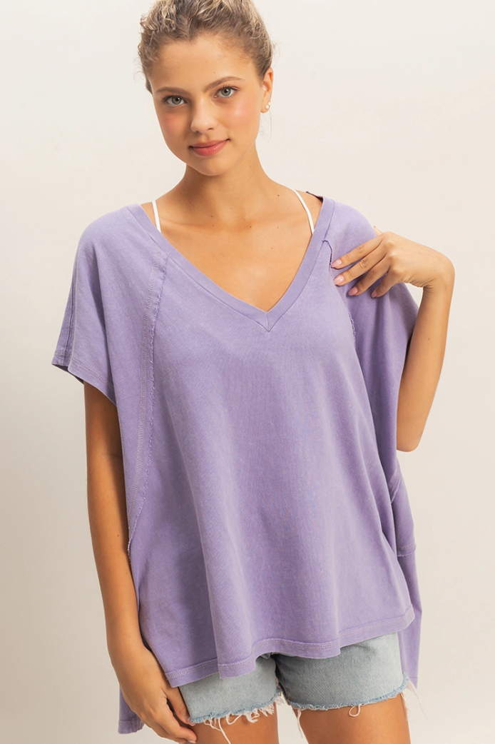 •CARLA• oversized mineral washed tee