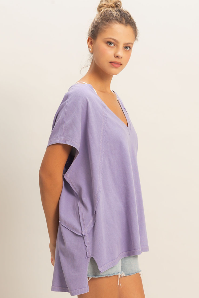 •CARLA• oversized mineral washed tee