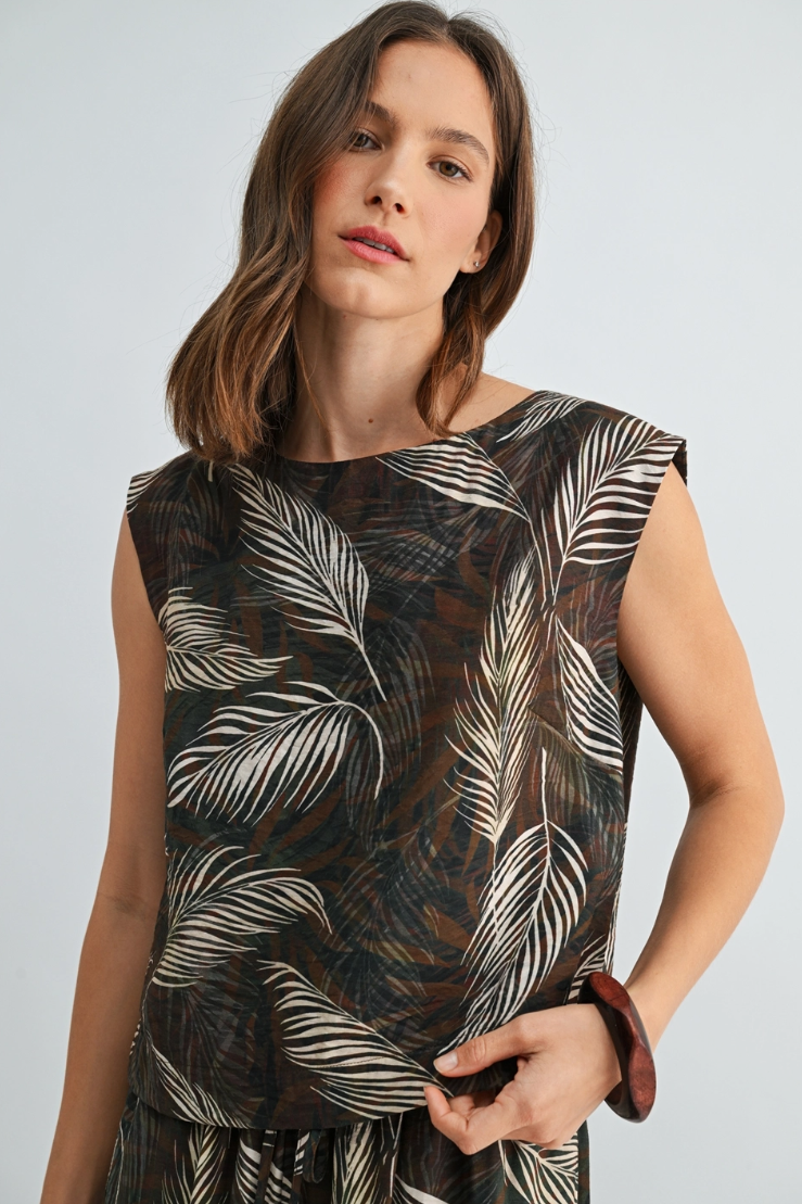 •ARECA• sleeveless top & cropped pants separates