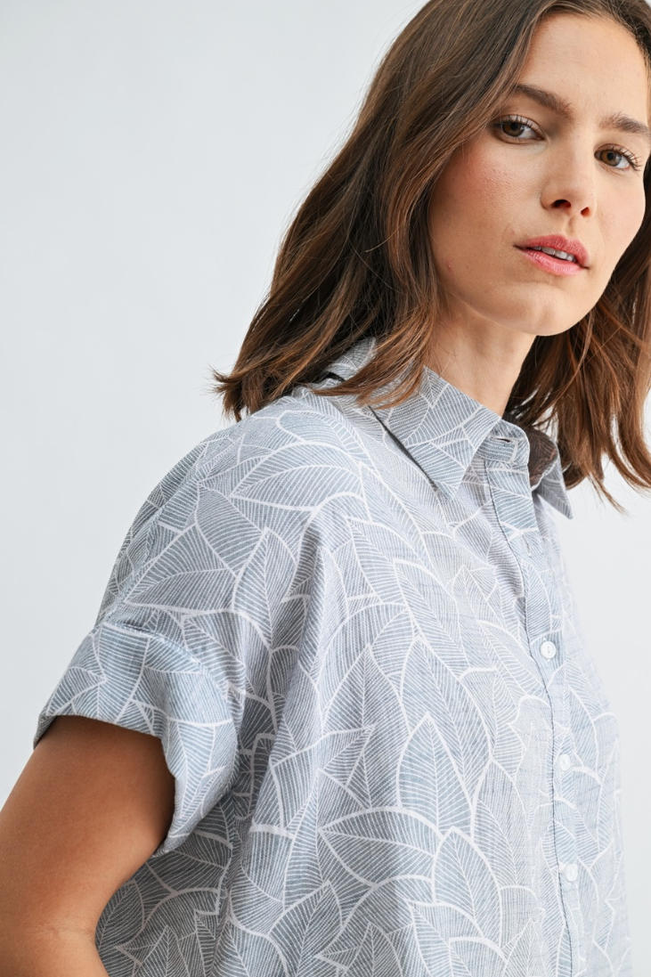 •AYLA• leafy button up top