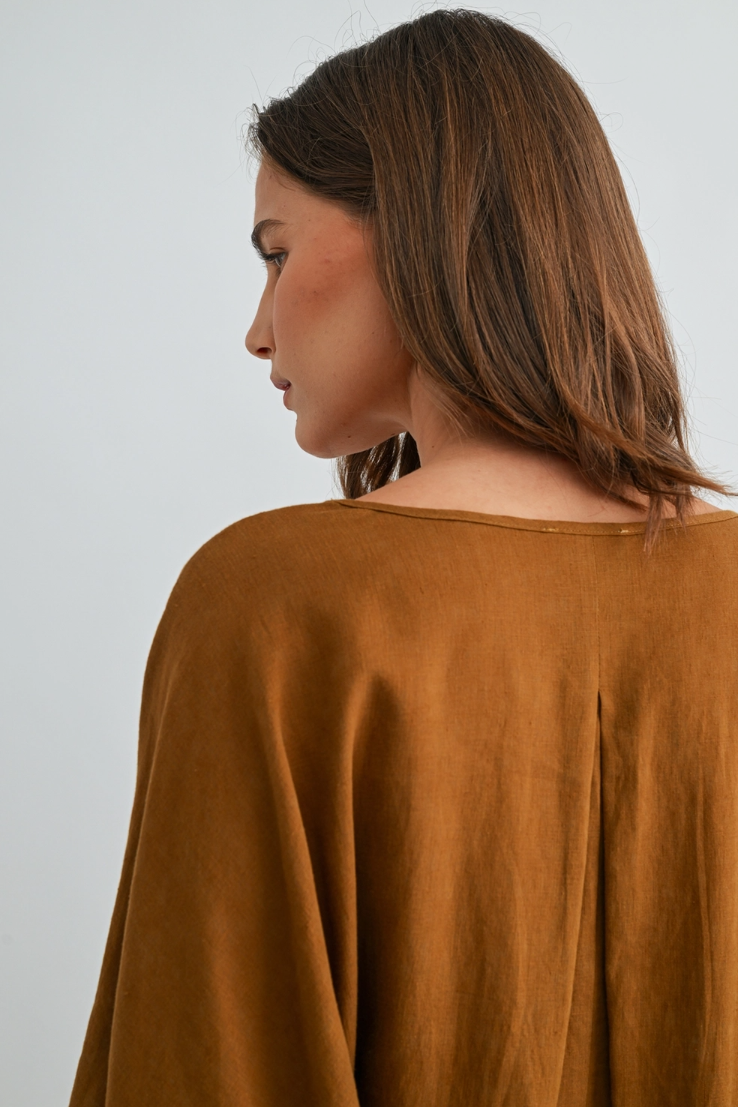 •GINGER• linen blend top & pants separates