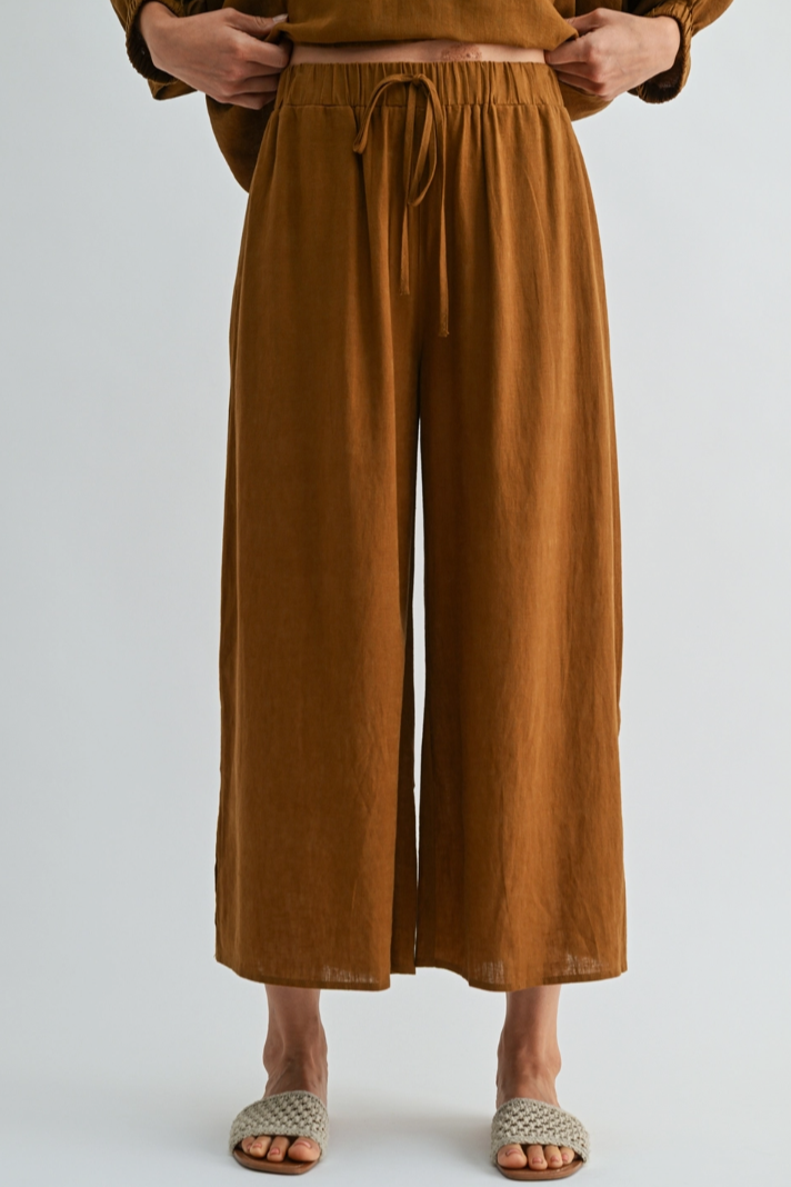 •GINGER• linen blend top & pants separates