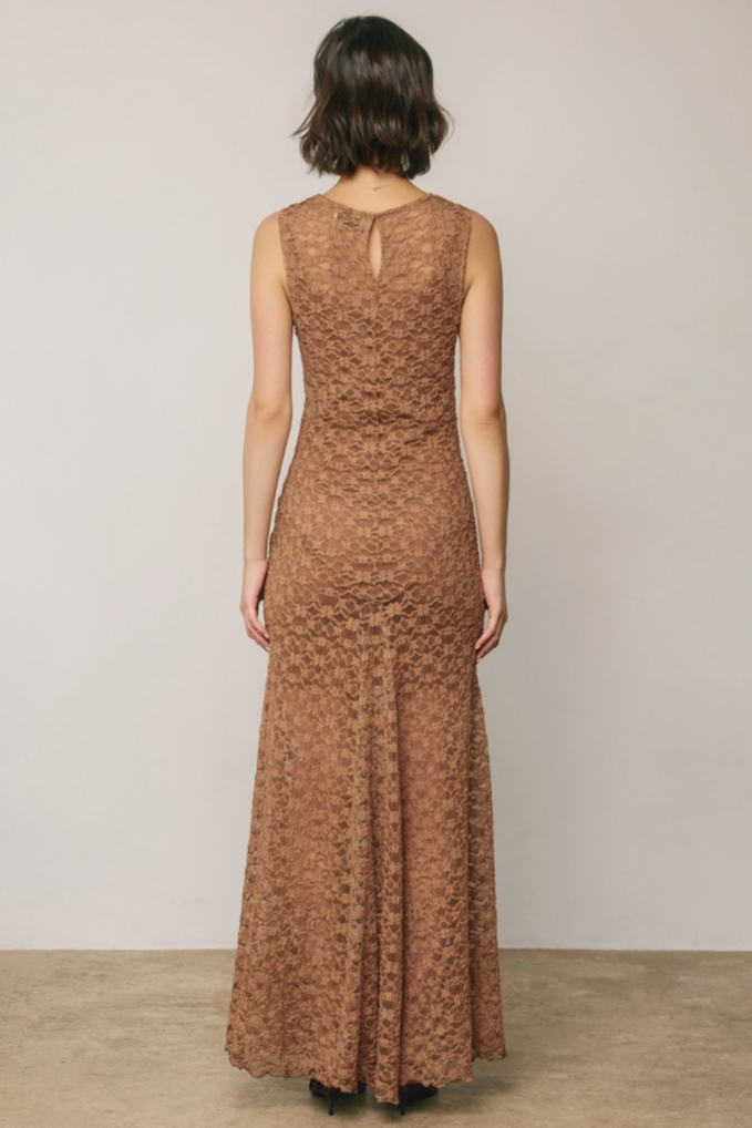 •FLORENCE• sleeveless lace maxi dress