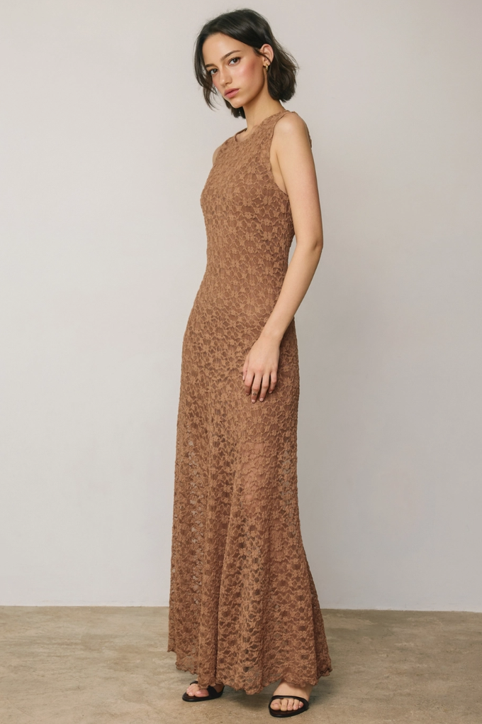 •FLORENCE• sleeveless lace maxi dress