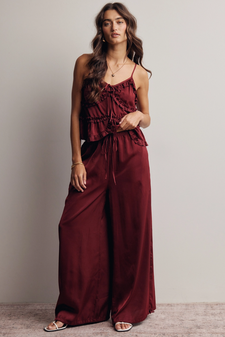 •NERIAH• cami top & ankle tie pants separates