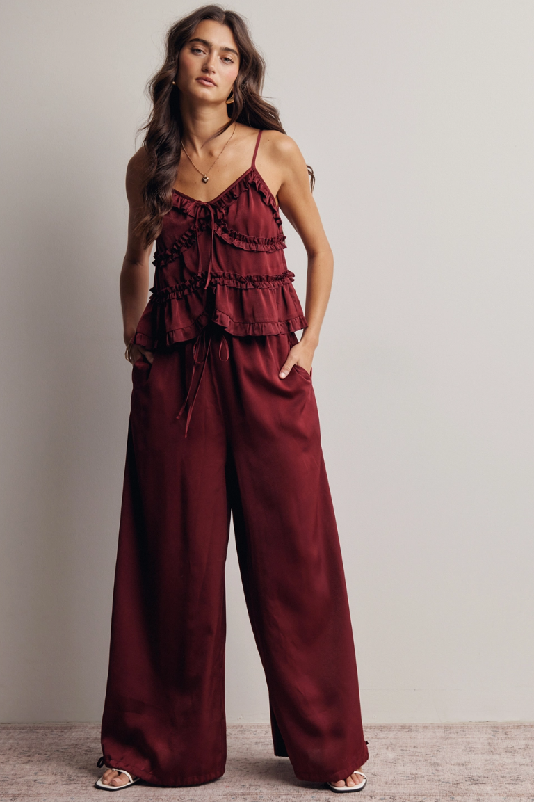 •NERIAH• cami top & ankle tie pants separates