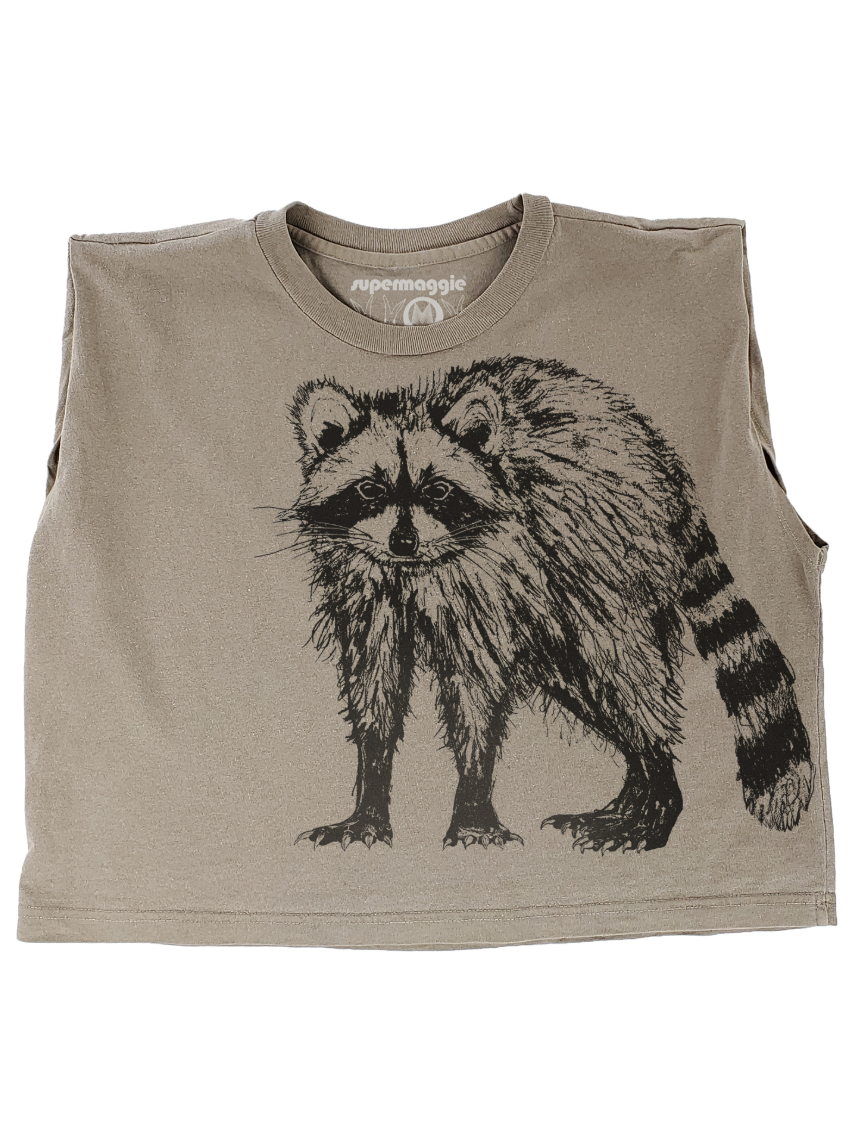 •RACCOON• cotton muscle tee (USA)
