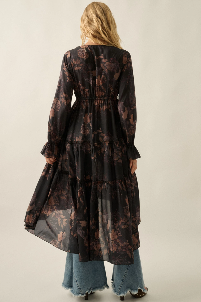 •ADA• high-low midaxi cardigan / dress