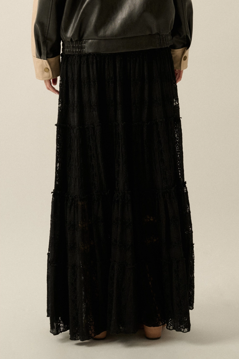 •ADELAIDE• lace maxi skirt
