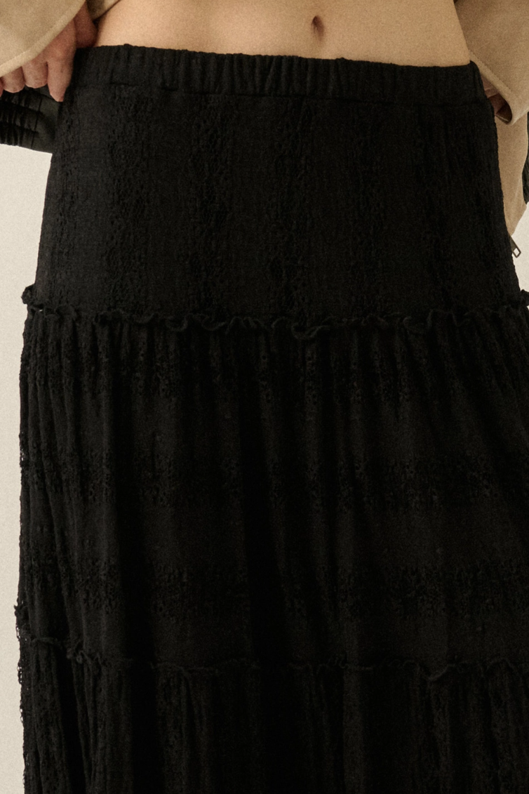 •ADELAIDE• lace maxi skirt