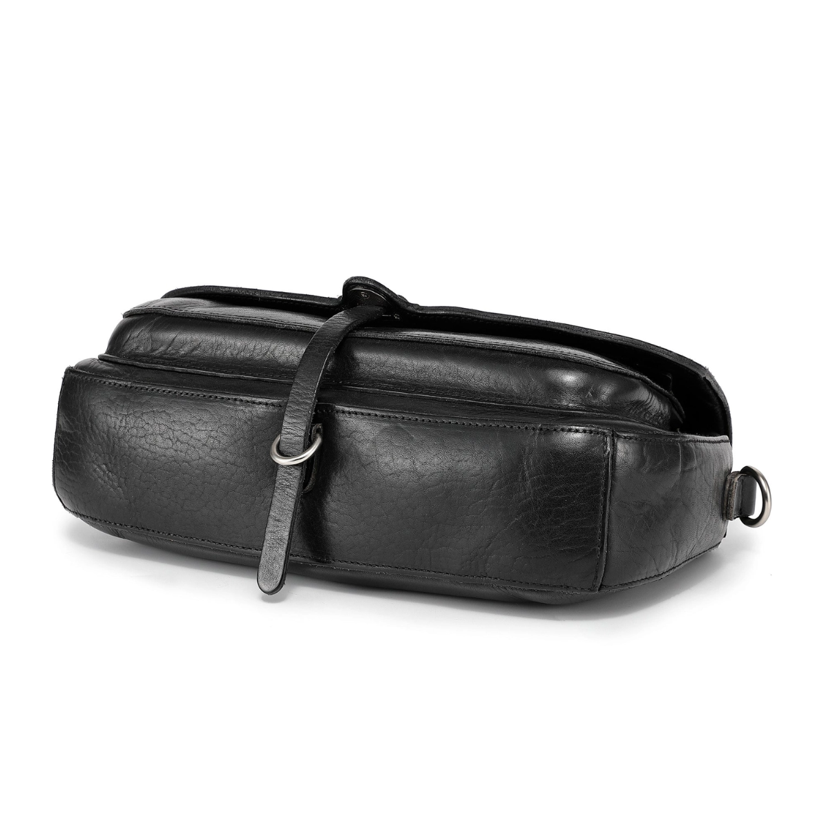 •MEMPHIS• black leather crossbody bag