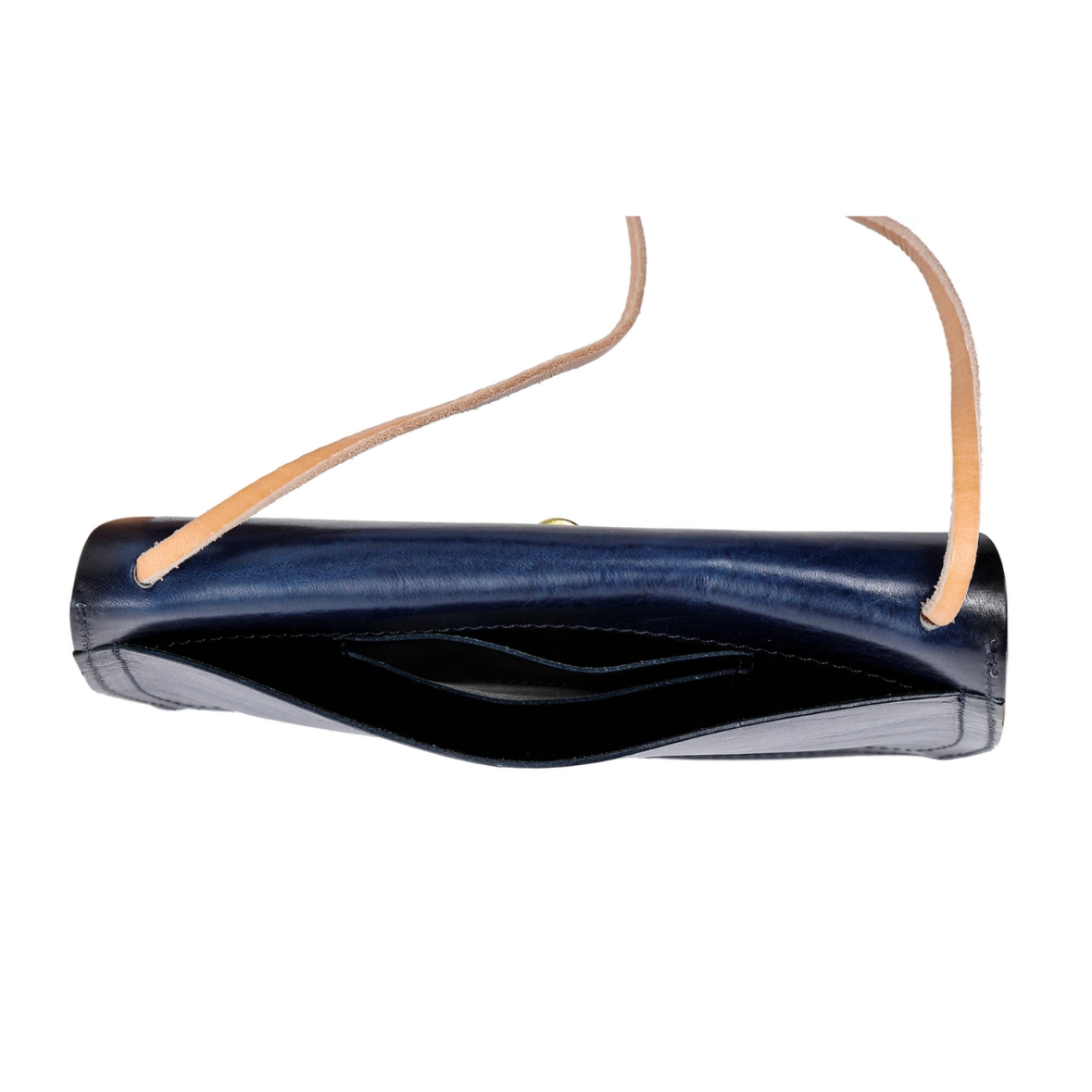 •BOONE• navy leather crossbody/shoulder bag