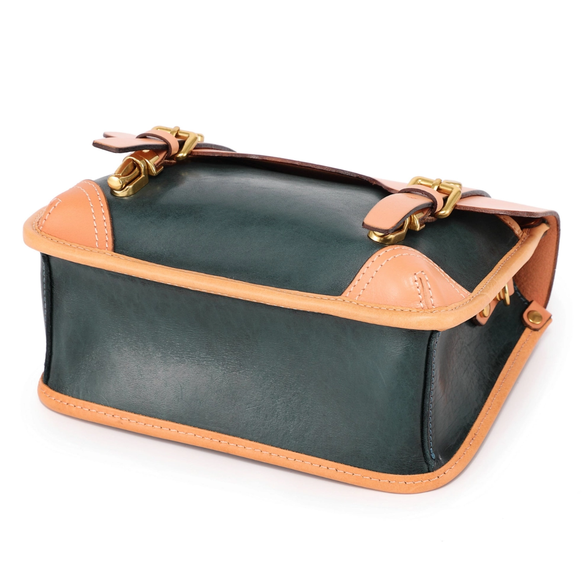 •PRINCETON• deep sea leather satchel/crossbody