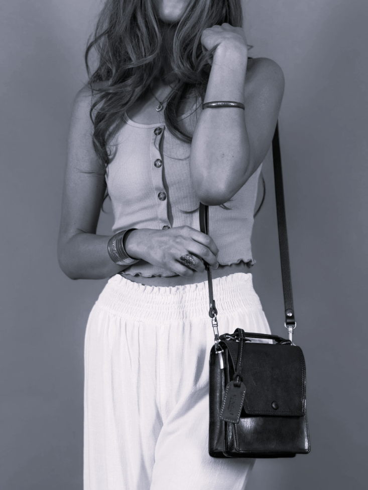 •PORTLAND• deep sea leather crossbody/handbag