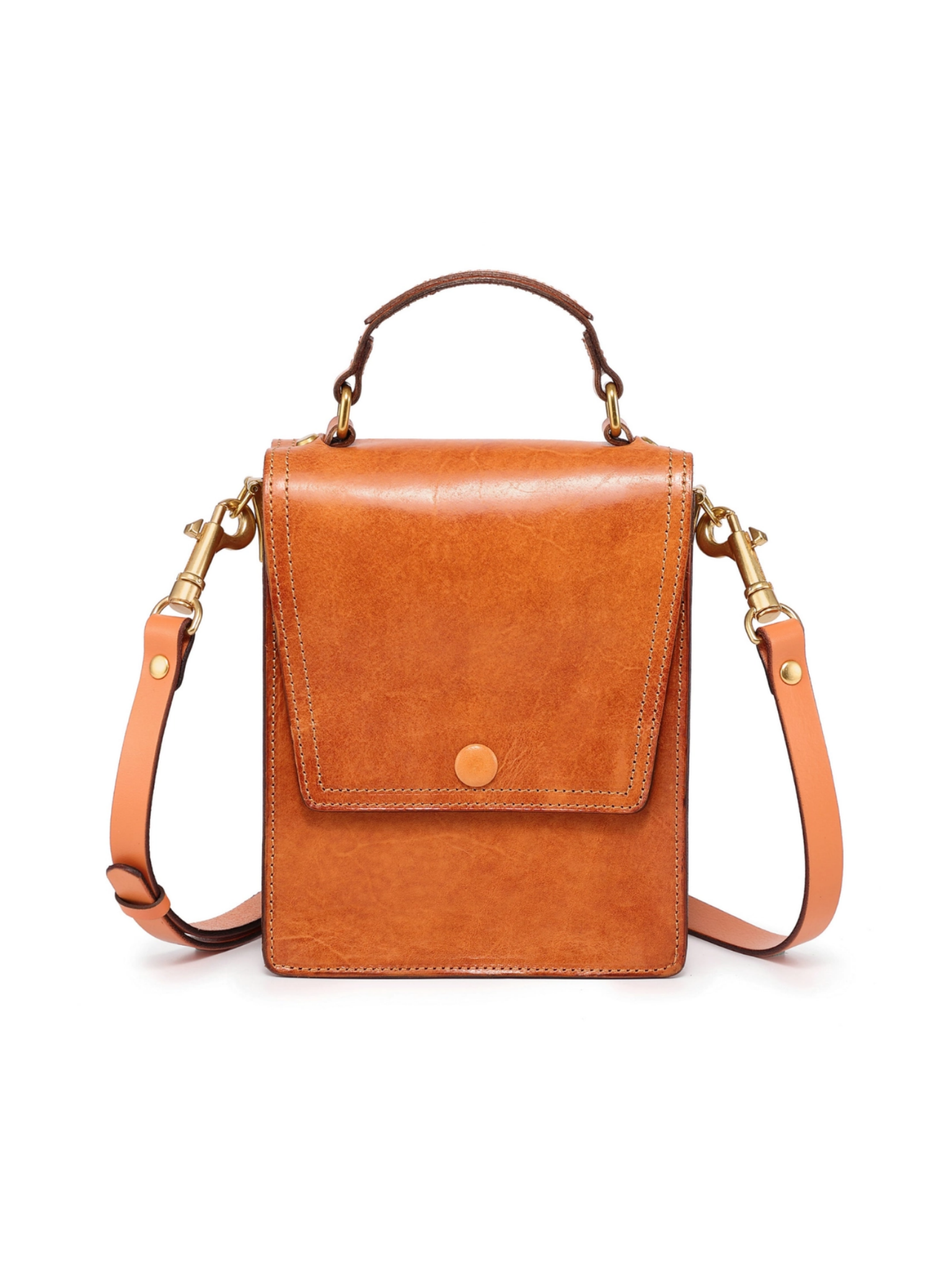 •PORTLAND• caramel leather crossbody/handbag
