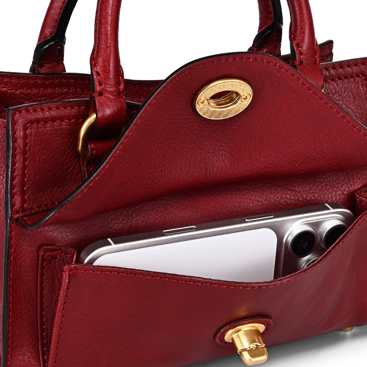 •DALLAS• garnet leather crossbody/handbag