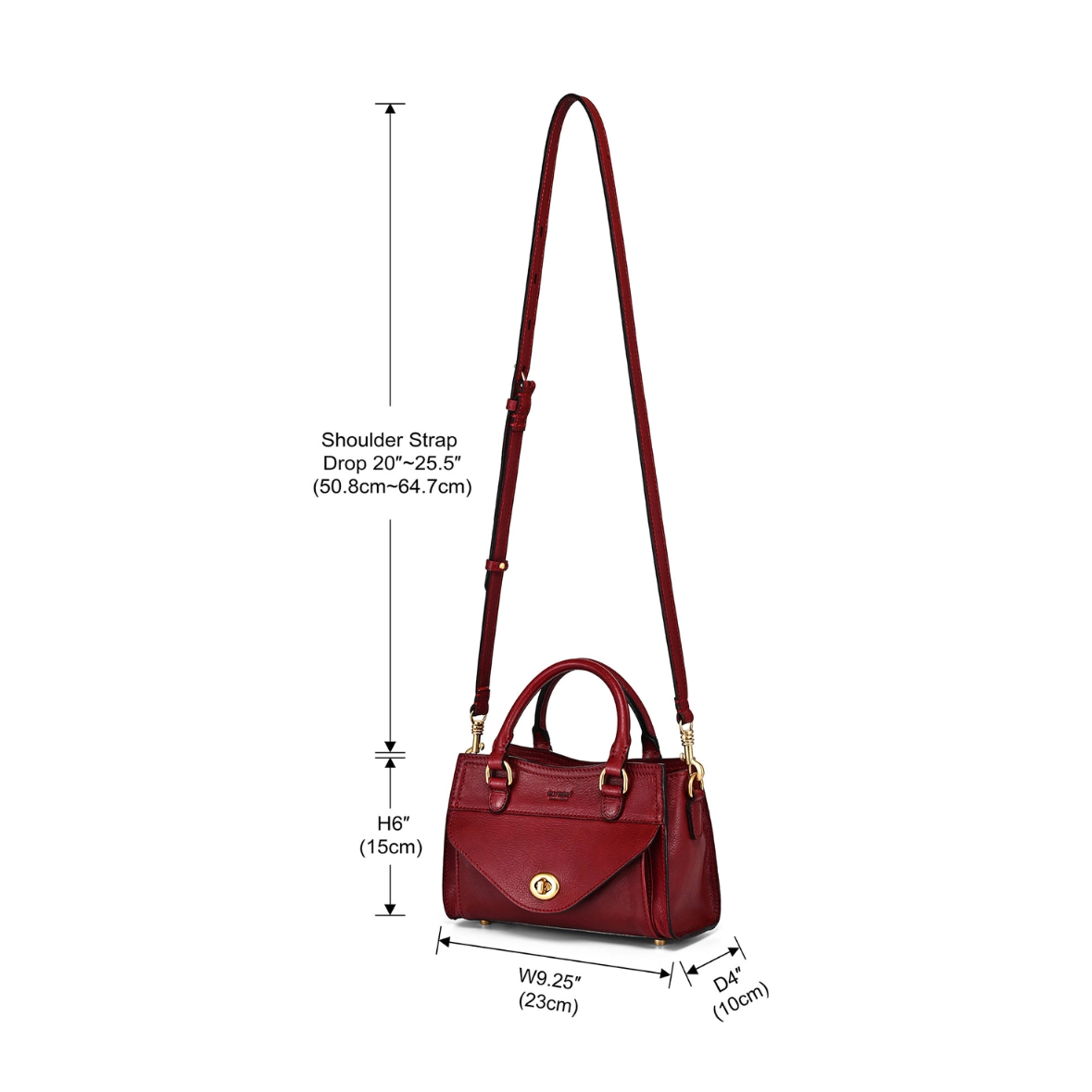 •DALLAS• garnet leather crossbody/handbag