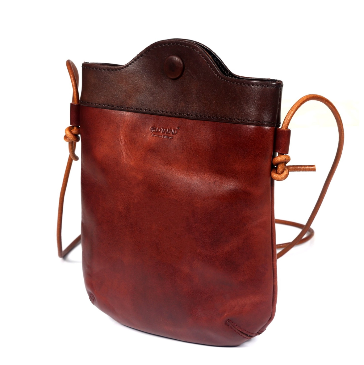 •PUEBLO• mahogany leather crossbody/shoulder bag