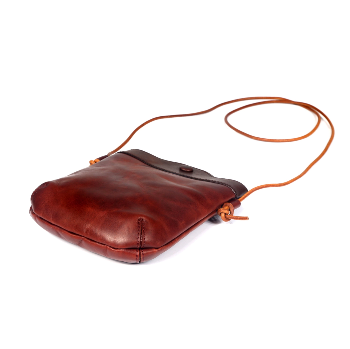 •PUEBLO• mahogany leather crossbody/shoulder bag
