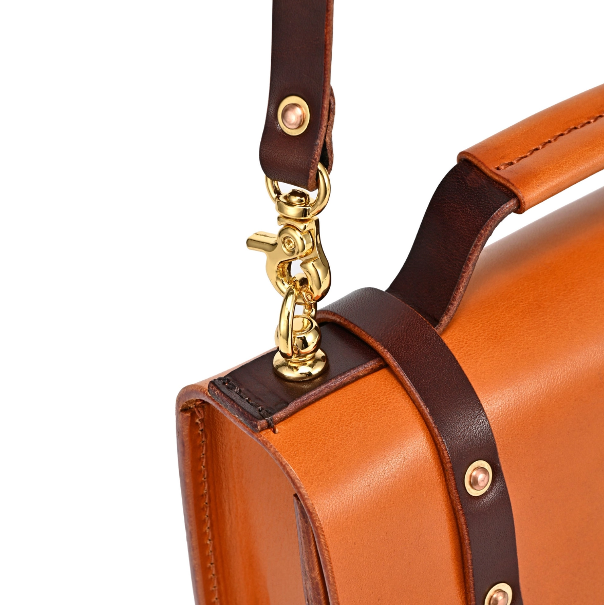 •STANFORD• caramel leather crossbody/handbag