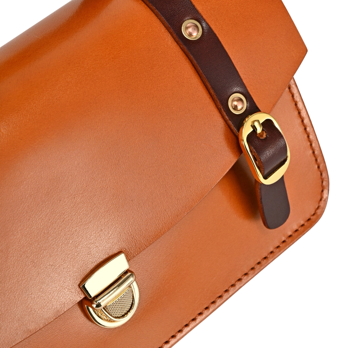 •STANFORD• caramel leather crossbody/handbag