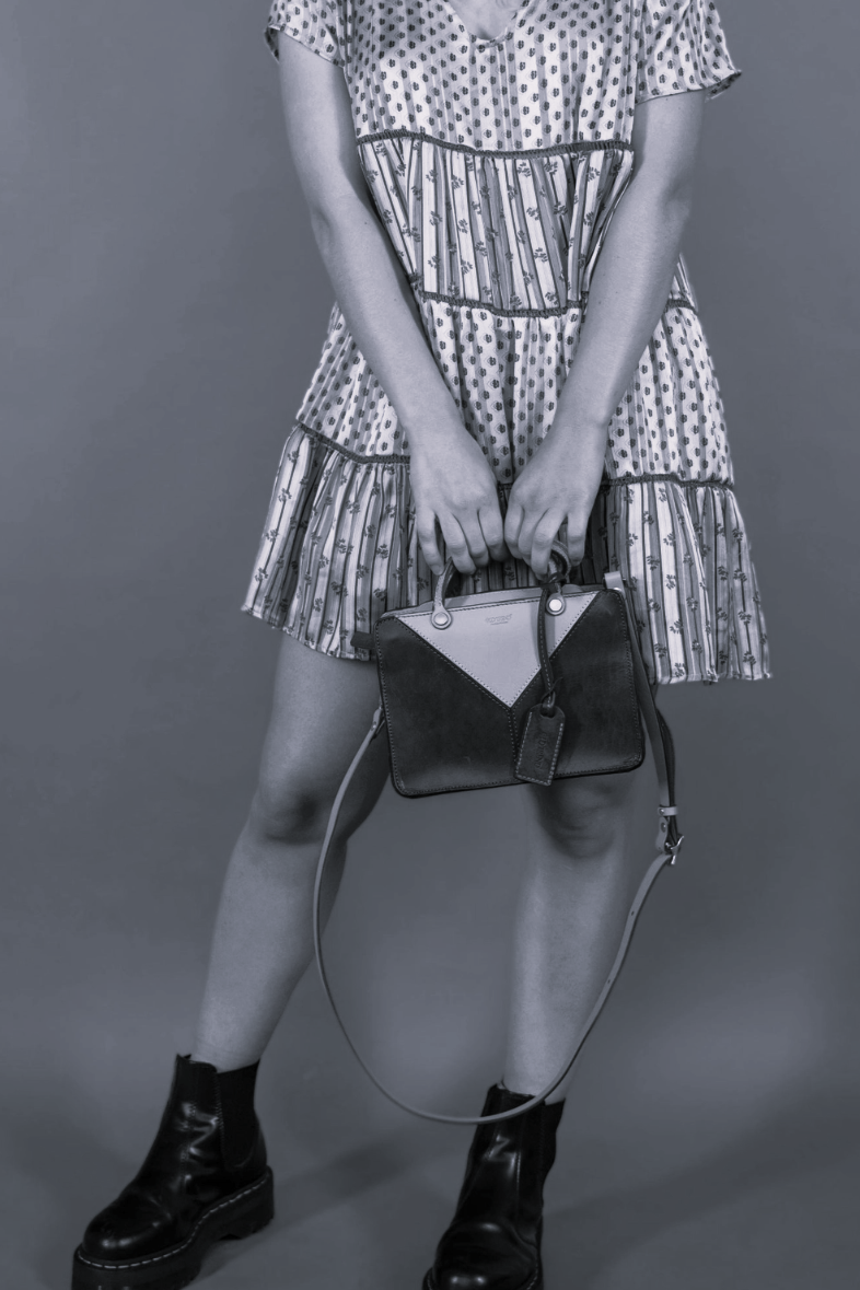 •ASTORIA• deep sea leather crossbody/handbag