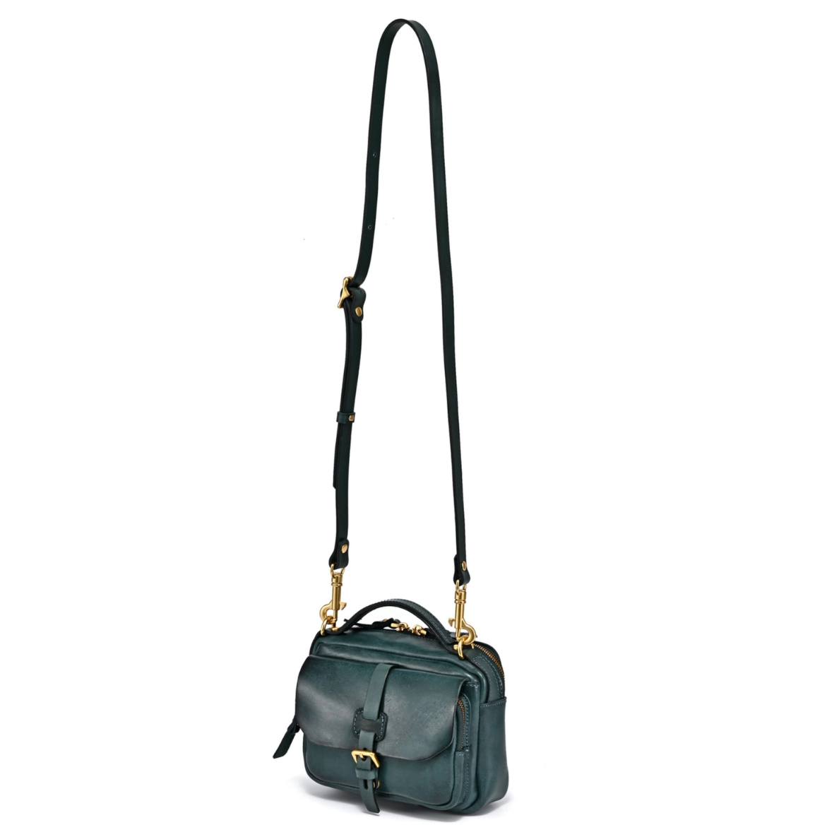 •CORNELL• deep sea leather crossbody/handbag