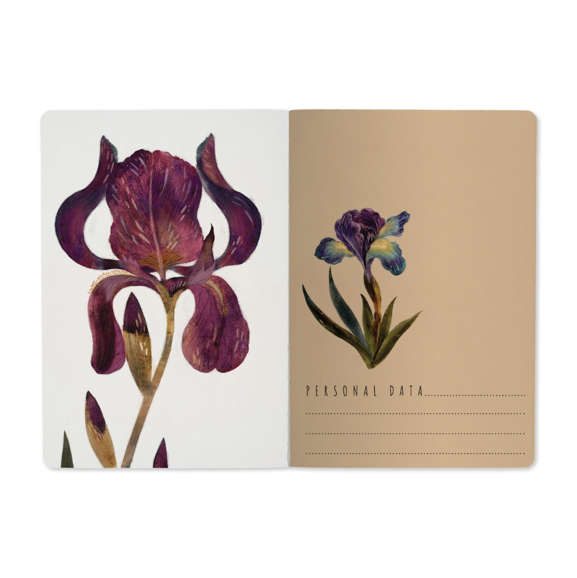 •IRISES• lined notebook