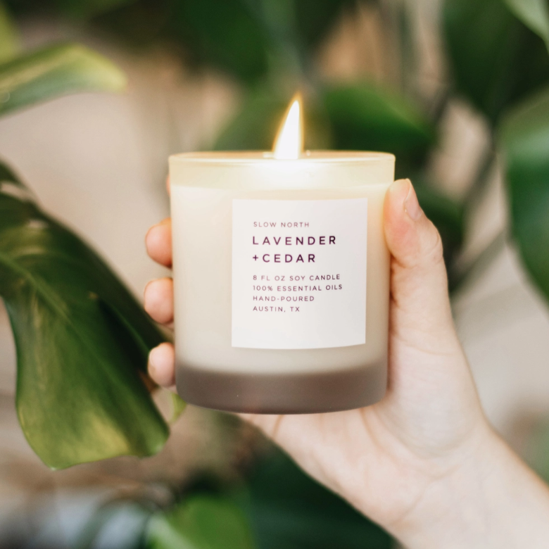 •LAVENDER + CEDAR• soy wax candle