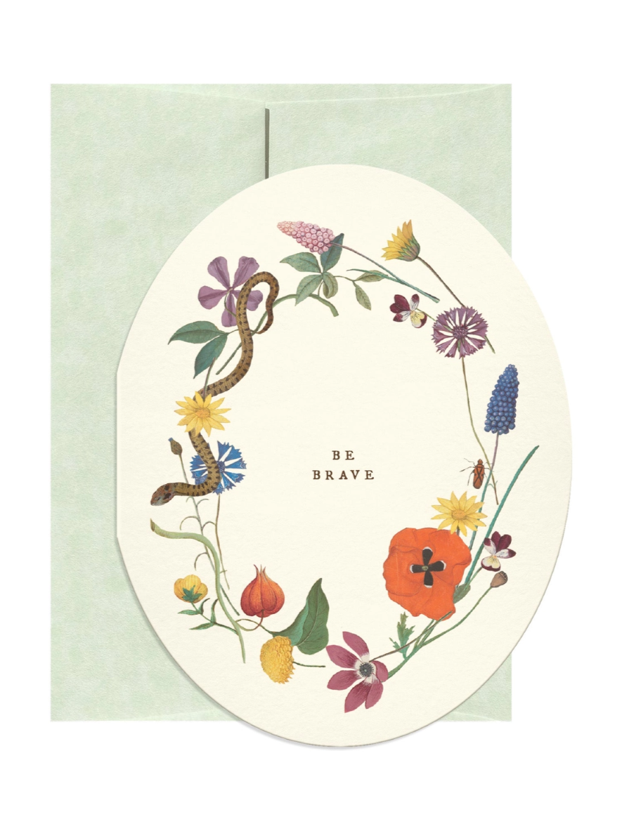 •BE BRAVE• greeting card