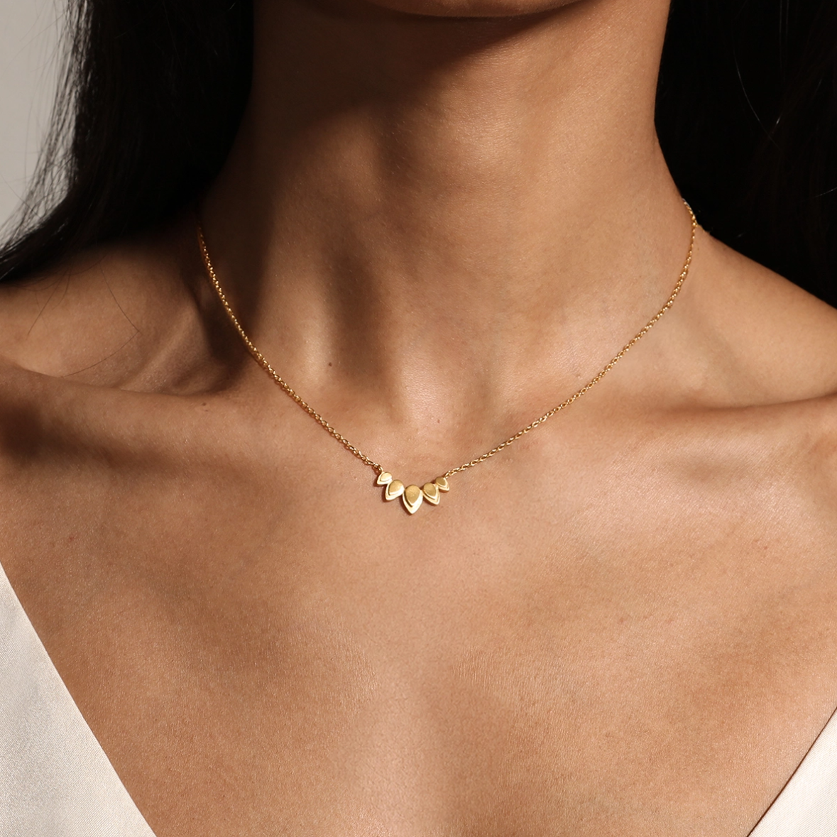 •BEAUTY OF TRANSFORMATION• gold necklace (16"-19" long)