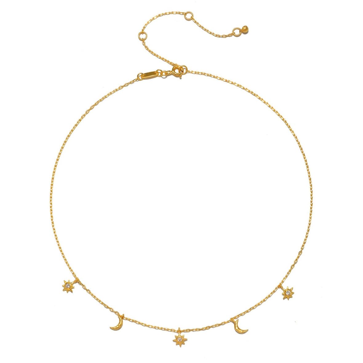 •ENCHANTED JOURNEY• topaz + gold necklace (14"-17" long)