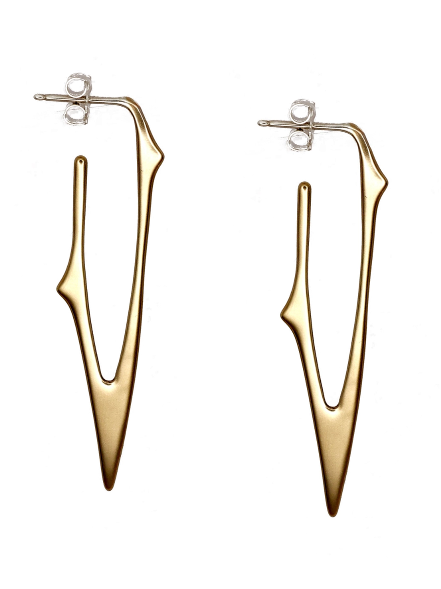 •RAVEN• gold hoop earrings