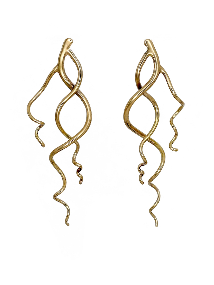 •UVA• gold post earrings