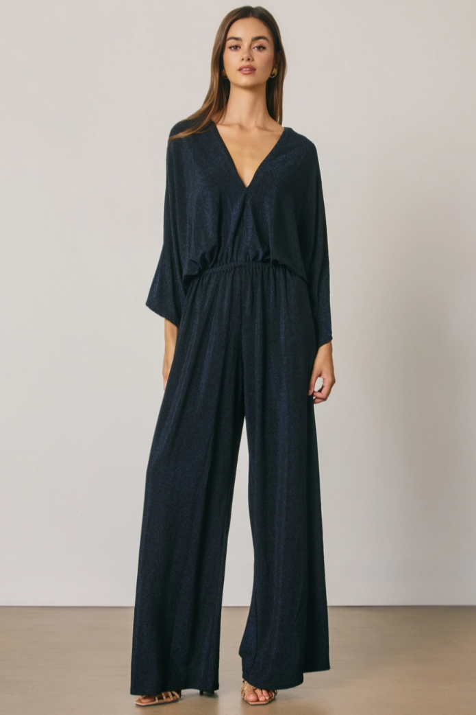 •DREAM• metallic wide leg jumpsuit