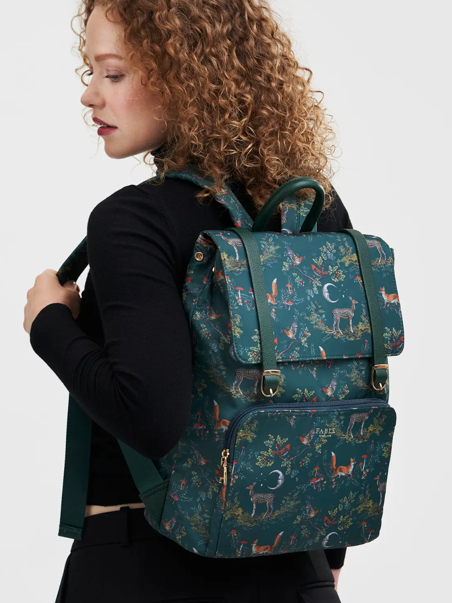 •WOODLAND - GREEN• backpack