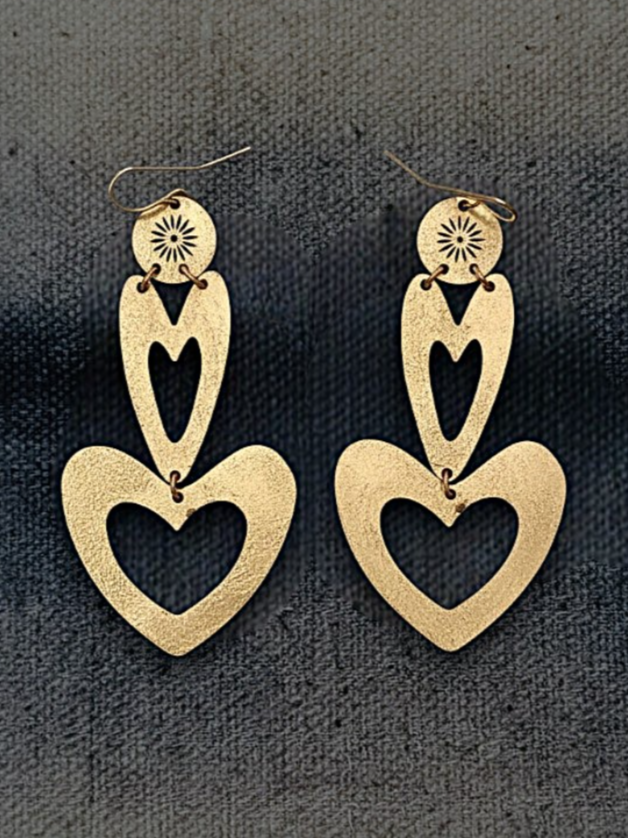•BENEVOLENCE• gold dangle earrings
