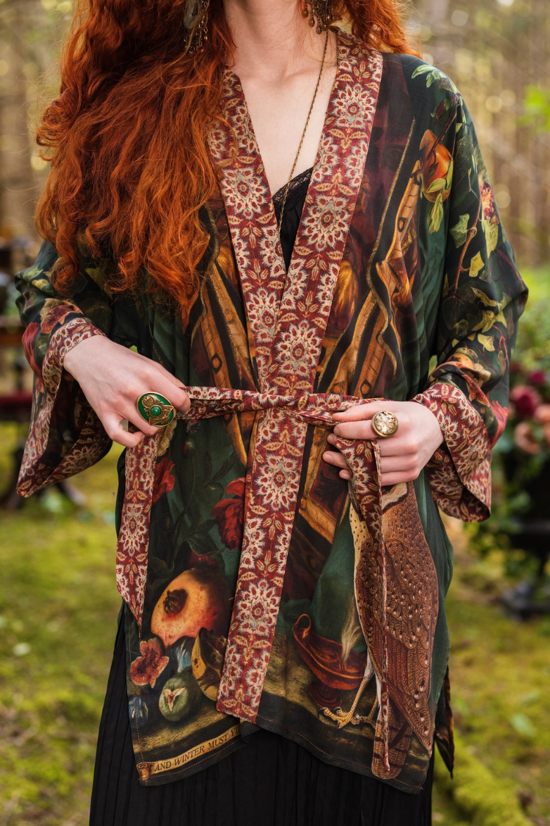 •SOLSTICE• bamboo cardigan with tie