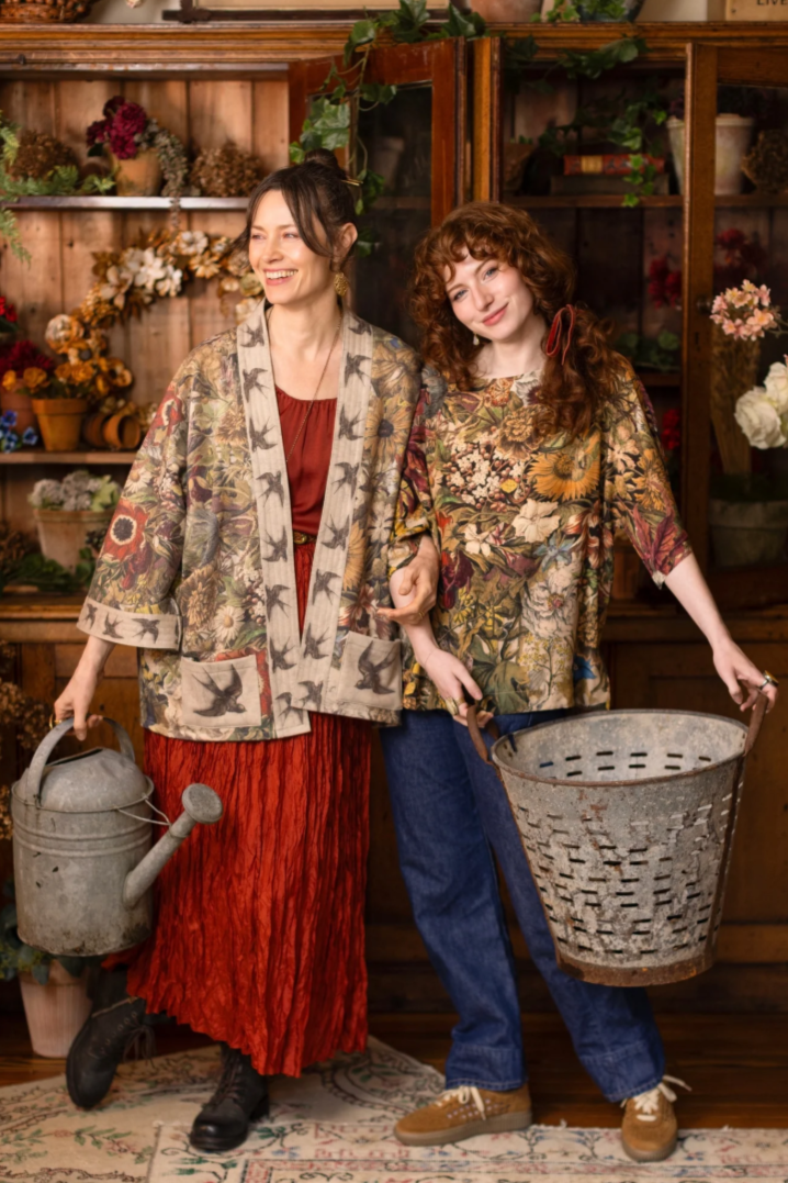 •GOLDEN HOUR• fleece lined cottage cardigan